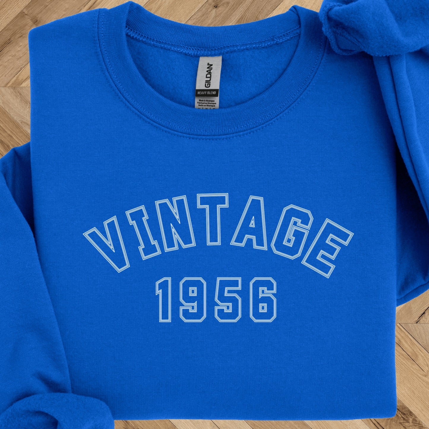 Vintage 1956 Sweatshirt - 70th Birthday Crewneck