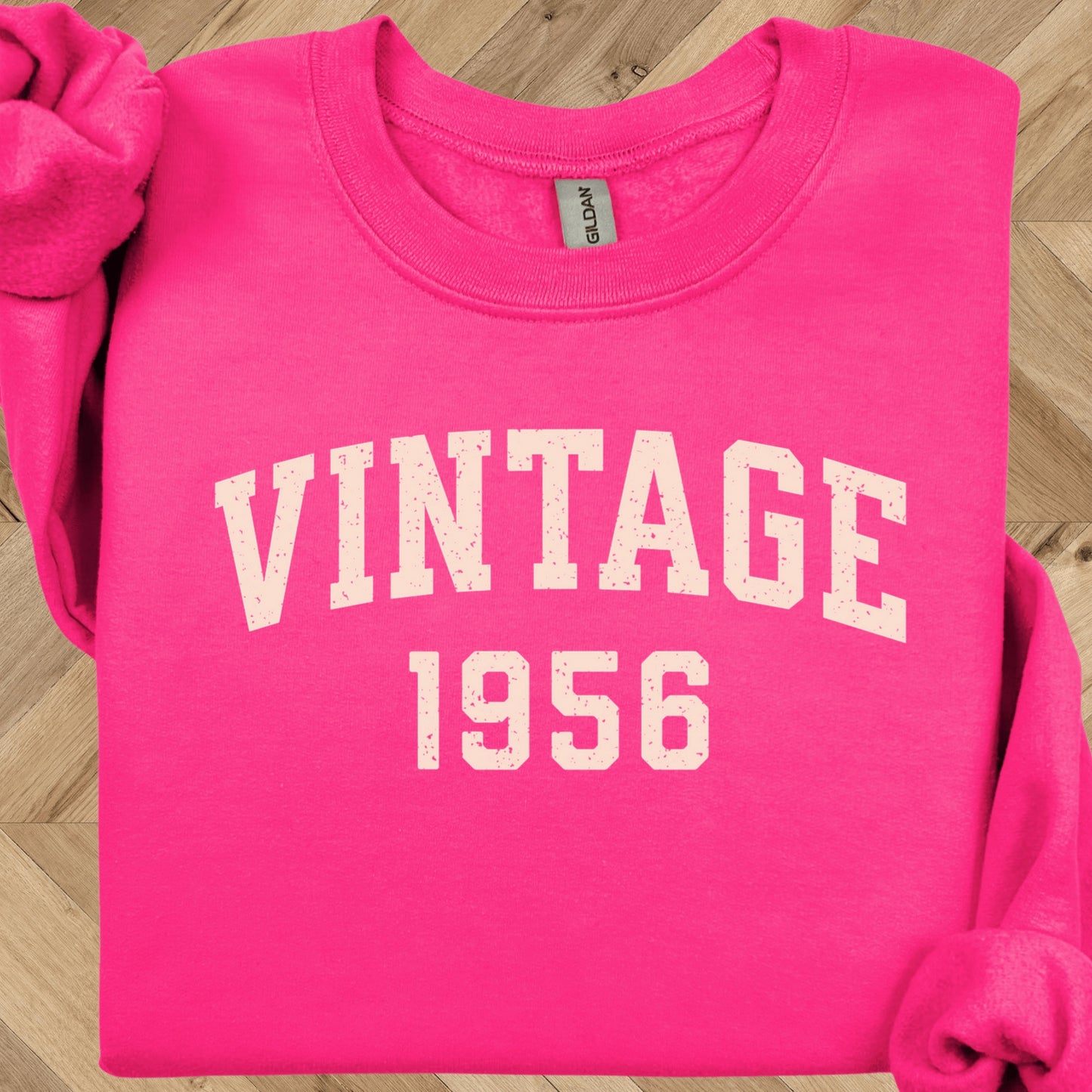 Vintage 1956 Sweatshirt - 70th Birthday Crewneck
