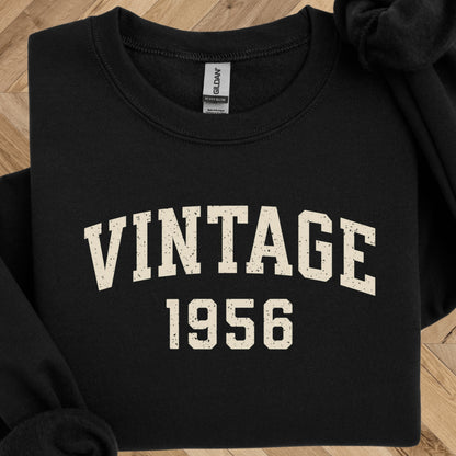 Vintage 1956 Sweatshirt - 70th Birthday Crewneck