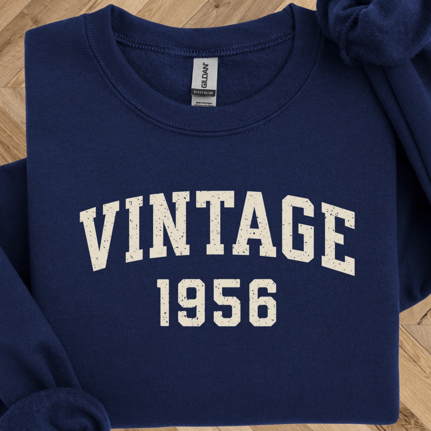 Vintage 1956 Sweatshirt - 70th Birthday Crewneck