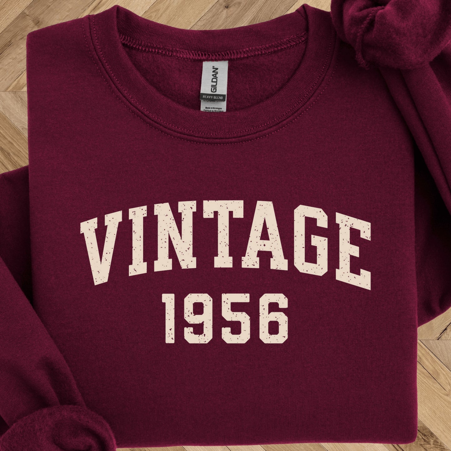 Vintage 1956 Sweatshirt - 70th Birthday Crewneck