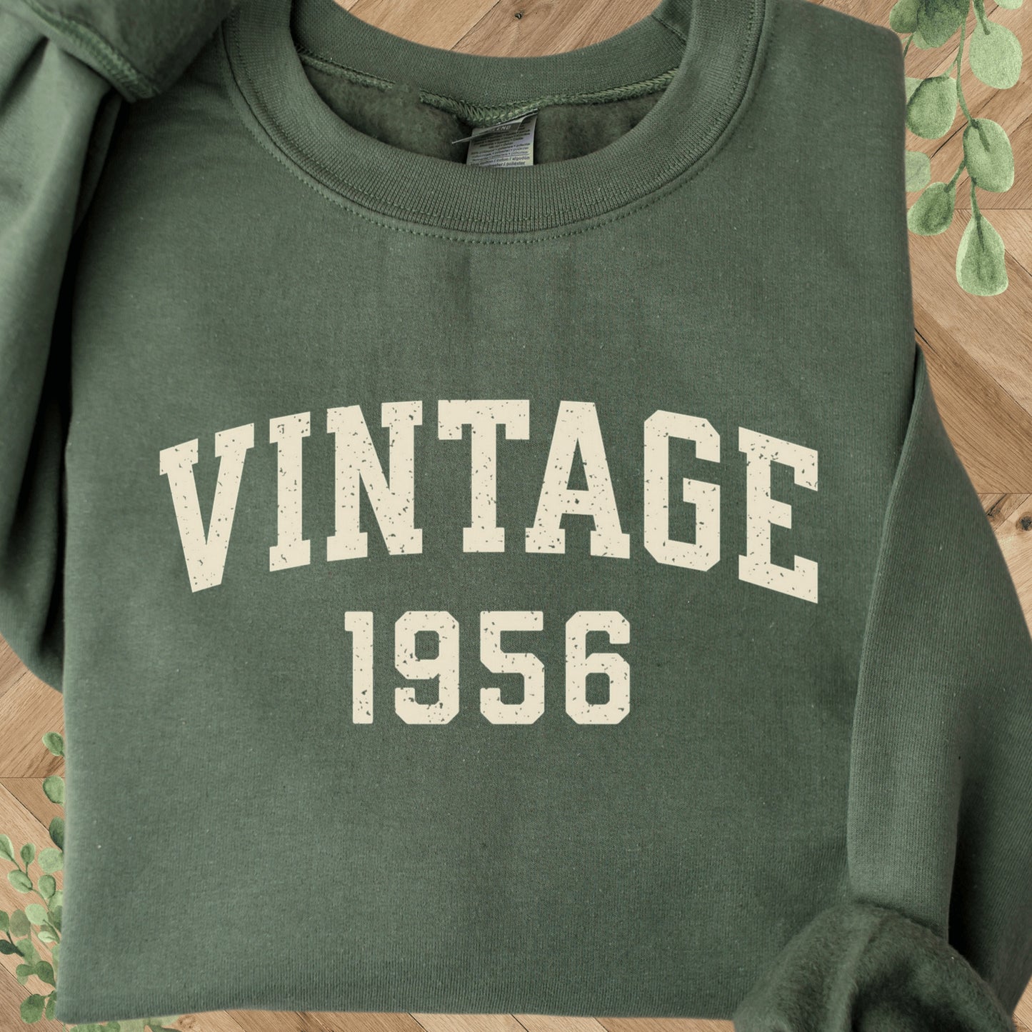 Vintage 1956 Sweatshirt - 70th Birthday Crewneck