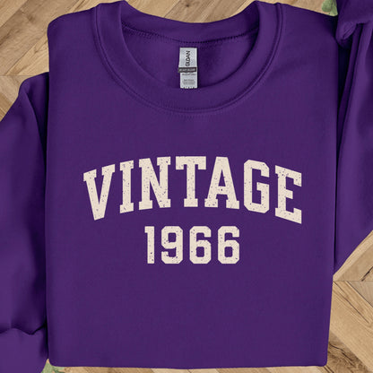 Vintage 1966 Sweatshirt - 60th Birthday Crewneck