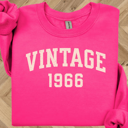 Vintage 1966 Sweatshirt - 60th Birthday Crewneck