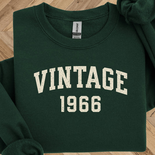 Vintage 1966 Sweatshirt - 60th Birthday Crewneck