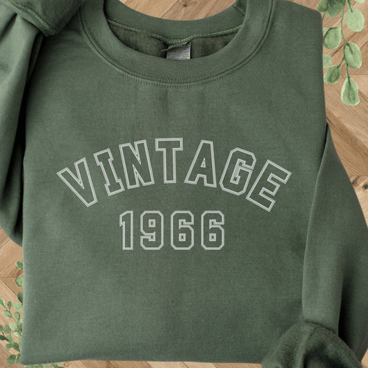 Vintage 1966 Sweatshirt - 60th Birthday Crewneck
