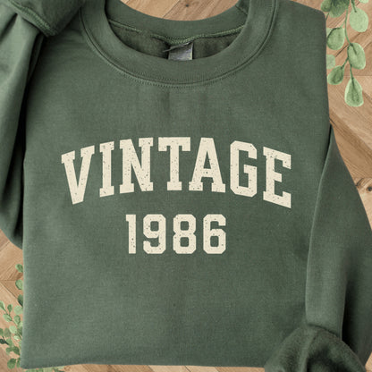 Vintage 1986 Sweatshirt - 40th Birthday Crewneck