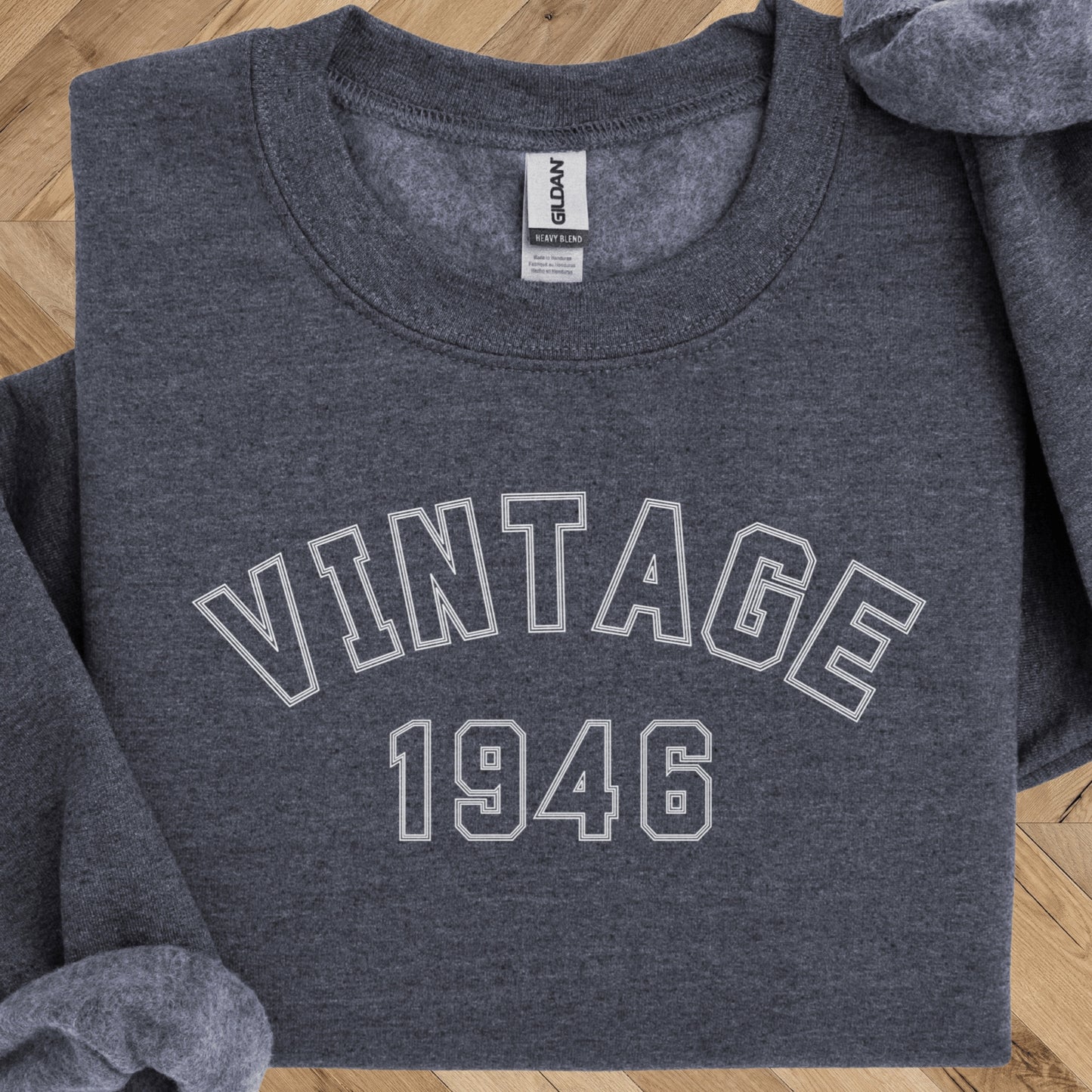 Vintage 1946 Sweatshirt - 80th Birthday Crewneck