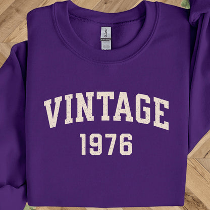 50th Birthday Crewneck - Vintage 1976 Sweatshirt