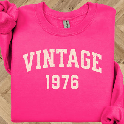 50th Birthday Crewneck - Vintage 1976 Sweatshirt