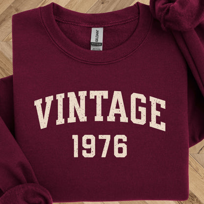 50th Birthday Crewneck - Vintage 1976 Sweatshirt