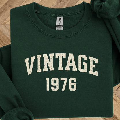 50th Birthday Crewneck - Vintage 1976 Sweatshirt