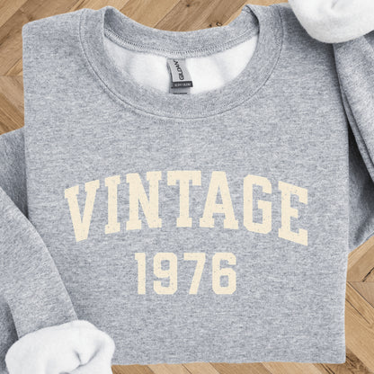50th Birthday Crewneck - Vintage 1976 Sweatshirt
