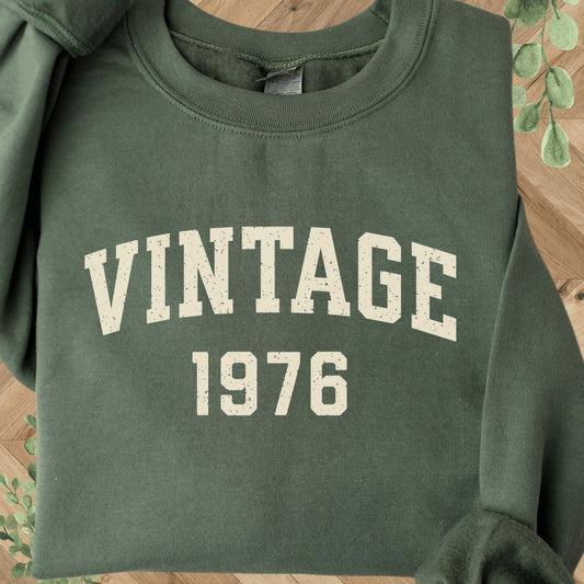 50th Birthday Crewneck - Vintage 1976 Sweatshirt