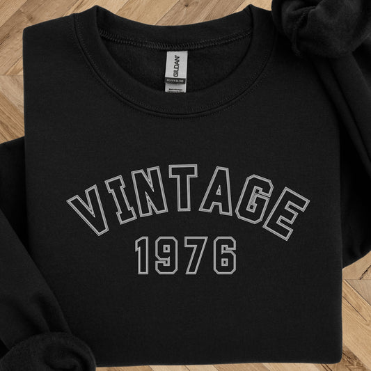 Vintage 1976 Sweatshirt - 50th Birthday Crewneck