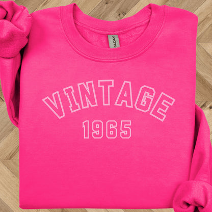 Vintage 1965 Birthday Sweatshirt