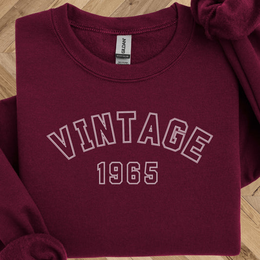 Vintage 1965 Birthday Sweatshirt