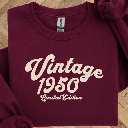 Vintage 1950 Birthday Sweatshirt