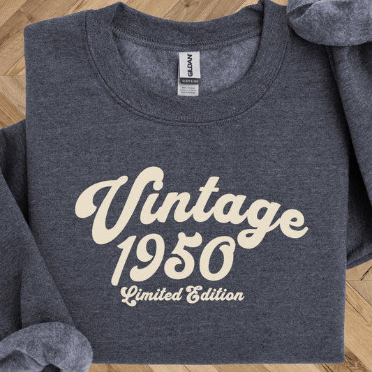 Vintage 1950 Birthday Sweatshirt