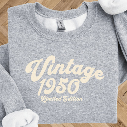 Vintage 1950 Birthday Sweatshirt