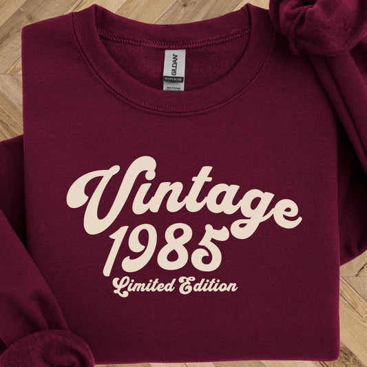 1985 Birthday Sweatshirt - Limited Edition Crewneck