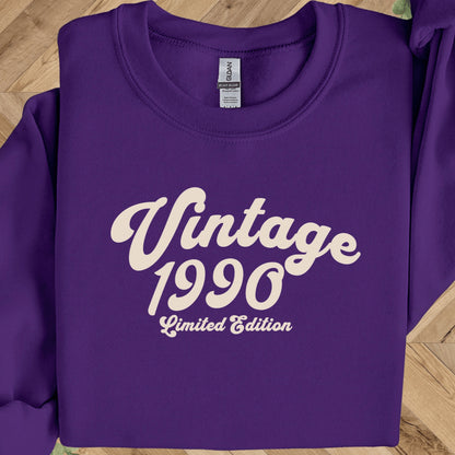 1990 Birthday Sweatshirt - Limited Edition Crewneck