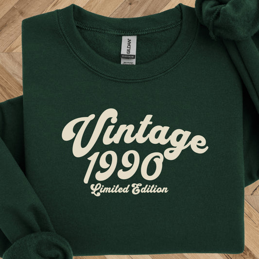1990 Birthday Sweatshirt - Limited Edition Crewneck
