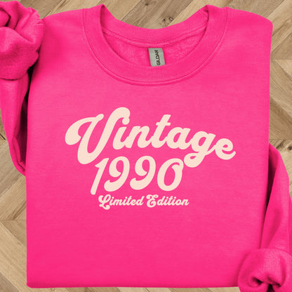 1990 Birthday Sweatshirt - Limited Edition Crewneck