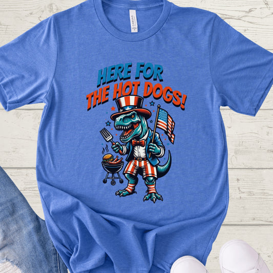 T-Rex Hot Dog Shirt