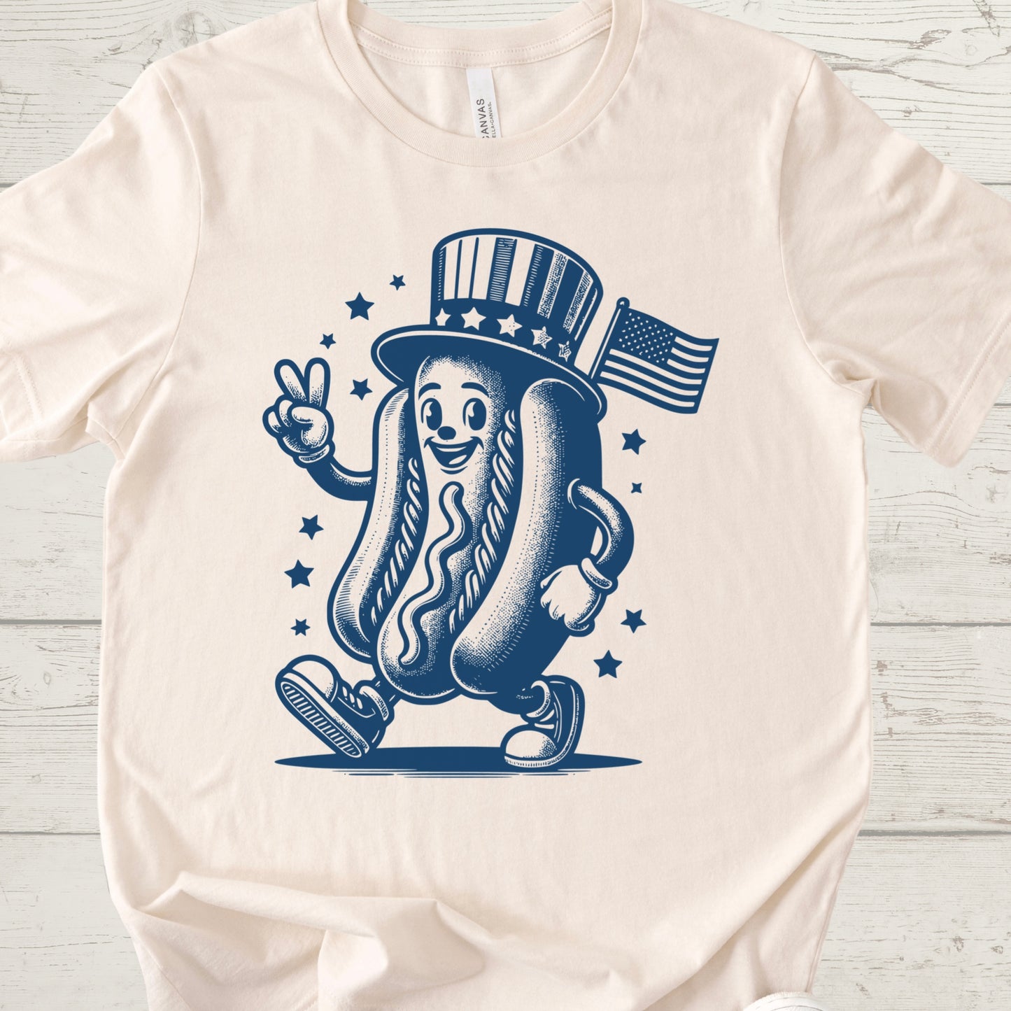 Retro Mascot Hot Dog Shirt