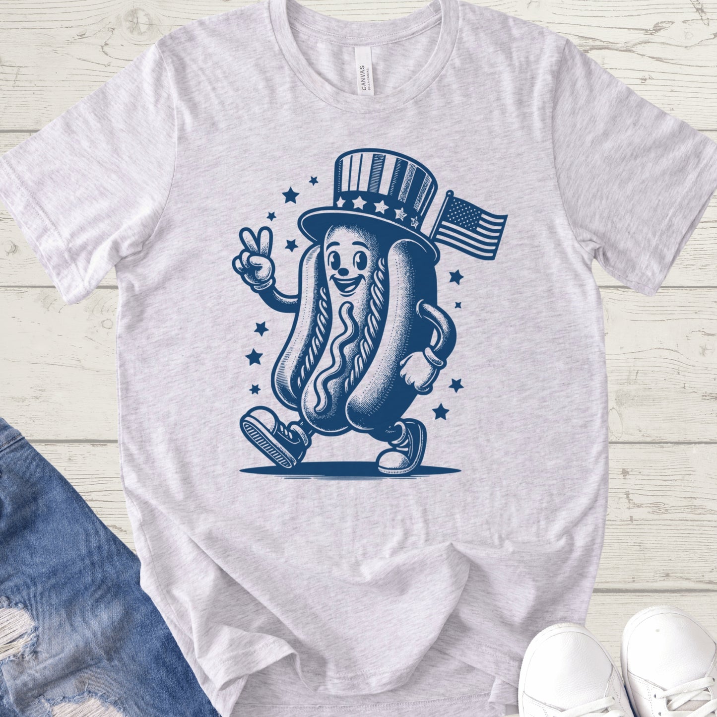 Retro Mascot Hot Dog Shirt