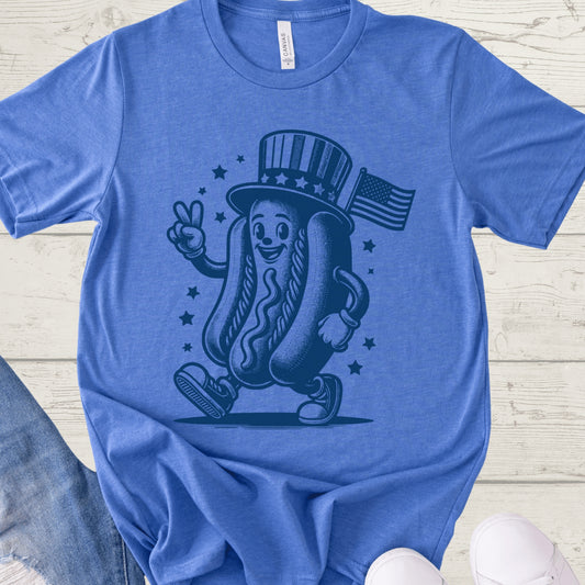 Retro Mascot Hot Dog Shirt