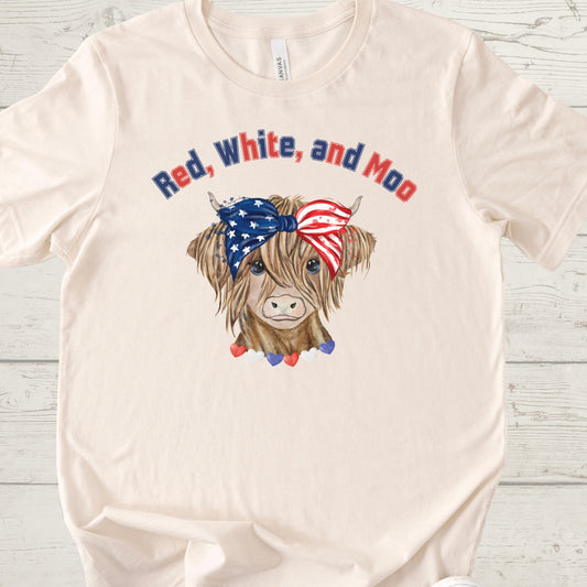 Red White and Moo Shirt