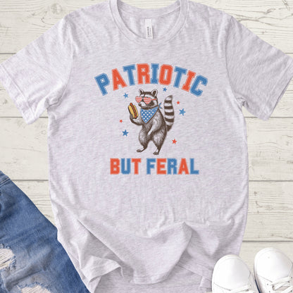 Patriotic But Feral Raccoon Shirt