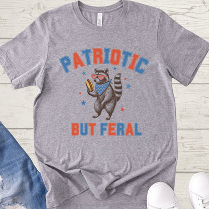 Patriotic But Feral Raccoon Shirt