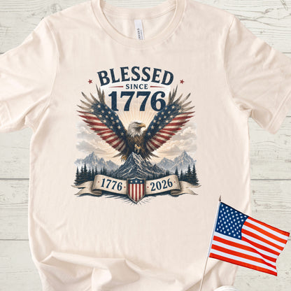 Blessed Since 1776 Eagle Tee