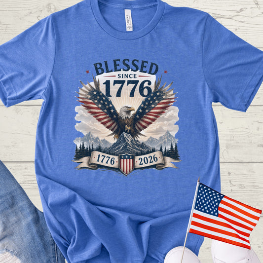 Blessed Since 1776 Eagle Tee