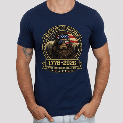 Sasquatch Freedom Mountain Shirt