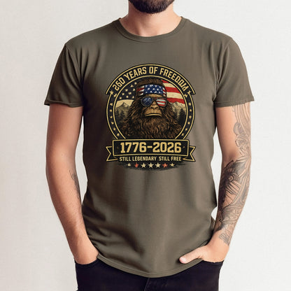 Sasquatch Freedom Mountain Shirt