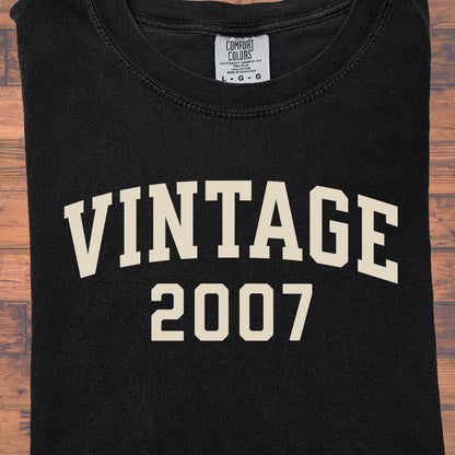 2007 Vintage Birthday Shirt