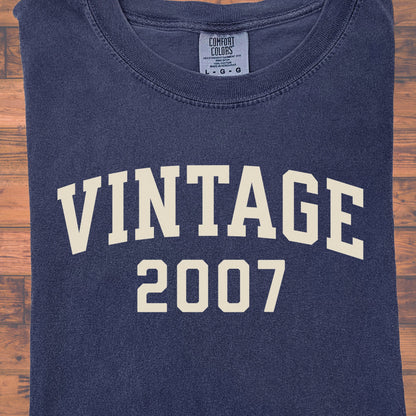 2007 Vintage Birthday Shirt