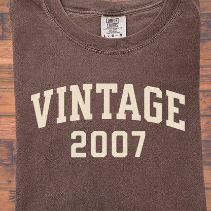 2007 Vintage Birthday Shirt
