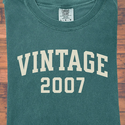 2007 Vintage Birthday Shirt