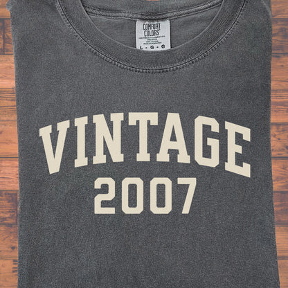 2007 Vintage Birthday Shirt