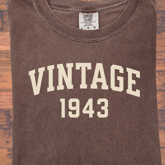 1943 Vintage Birthday Shirt