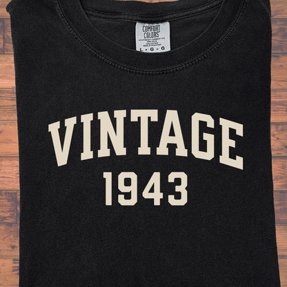 1943 Vintage Birthday Shirt