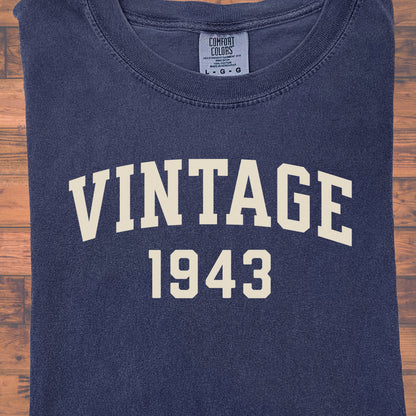 1943 Vintage Birthday Shirt