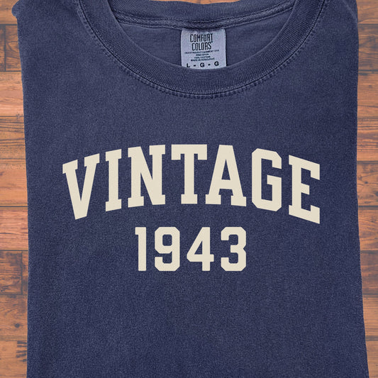 1943 Vintage Birthday Shirt