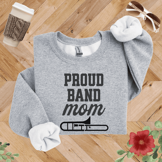 Proud Band Mom Trombone Sweatshirt
