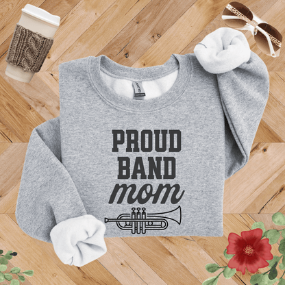 Proud Band Mom Trumpet Sweatshirt